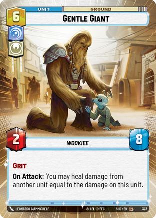Gentle Giant (SHD) Common Star Wars Unlimited Fantasy Flight Games Hyperspace Non-Foil
