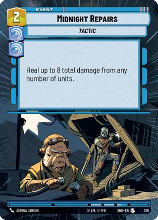 Midnight Repairs (SHD) Uncommon Star Wars Unlimited Fantasy Flight Games Hyperspace Non-Foil