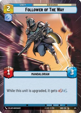 Follower of The Way (SHD) Common Star Wars Unlimited Fantasy Flight Games Hyperspace Non-Foil