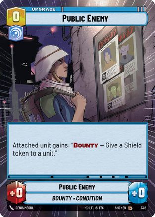 Public Enemy (SHD) Common Star Wars Unlimited Fantasy Flight Games Hyperspace Non-Foil