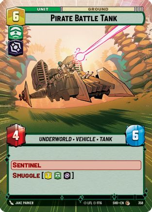 Pirate Battle Tank (SHD) Common Star Wars Unlimited Fantasy Flight Games Hyperspace Non-Foil