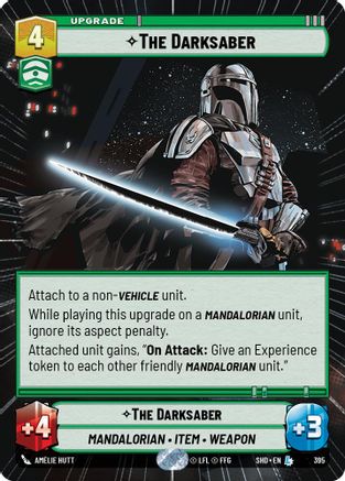 The Darksaber (SHD) Legendary Star Wars Unlimited Fantasy Flight Games Hyperspace Non-Foil