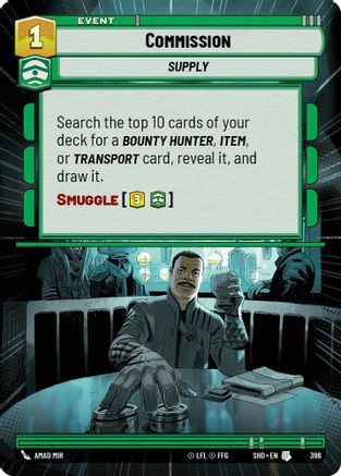 Commission (SHD) Uncommon Star Wars Unlimited Fantasy Flight Games Hyperspace Non-Foil