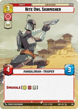 Nite Owl Skirmisher (SHD) Common Star Wars Unlimited Fantasy Flight Games Hyperspace Non-Foil
