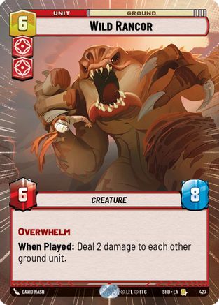 Wild Rancor (SHD) Rare Star Wars Unlimited Fantasy Flight Games Hyperspace Non-Foil