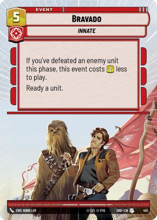 Bravado (SHD) Uncommon Star Wars Unlimited Fantasy Flight Games Hyperspace Non-Foil