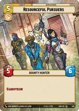 Resourceful Pursuers (SHD) Common Star Wars Unlimited Fantasy Flight Games Hyperspace Non-Foil