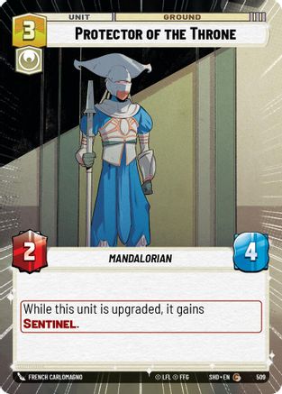 Protector of the Throne (SHD) Common Star Wars Unlimited Fantasy Flight Games Hyperspace Non-Foil