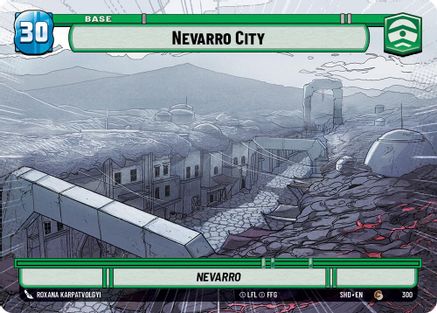 Nevarro City - Nevarro (SHD) Common Star Wars Unlimited Fantasy Flight Games Hyperspace Non-Foil