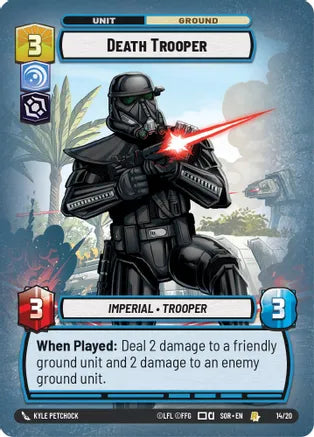 Death Trooper (SOR) Common Star Wars Unlimited Fantasy Flight Games Promo Non-Foil
