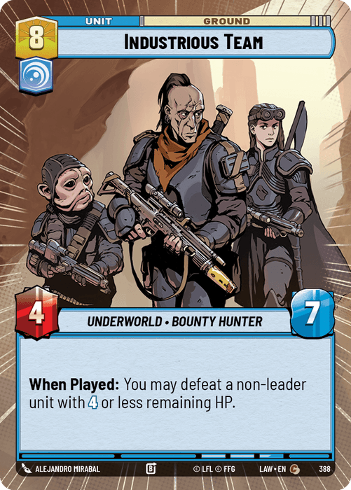 Industrious Team (LAW) Common Fantasy Flight Games Hyperspace Non-Foil