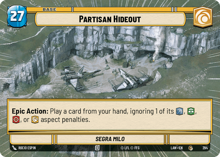 Partisan Hideout (LAW) Common Fantasy Flight Games Hyperspace Non-Foil