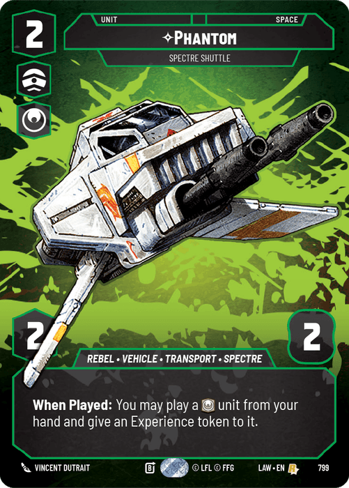 Phantom - Spectre Shuttle (LAW) Rare Fantasy Flight Games Prestige Non-Foil