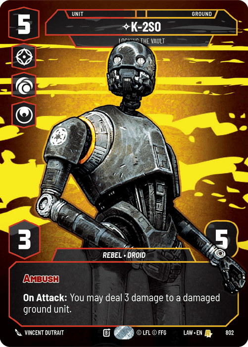 K-2SO - Locking the Vault (LAW) Rare Fantasy Flight Games Prestige Non-Foil