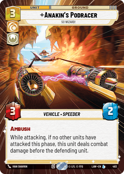 Anakin's Podracer - So Wizard! (LAW) Legendary Fantasy Flight Games Hyperspace Non-Foil
