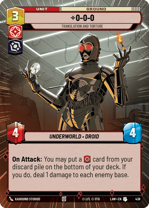 0-0-0 - Translation and Torture (LAW) Uncommon Fantasy Flight Games Hyperspace Non-Foil