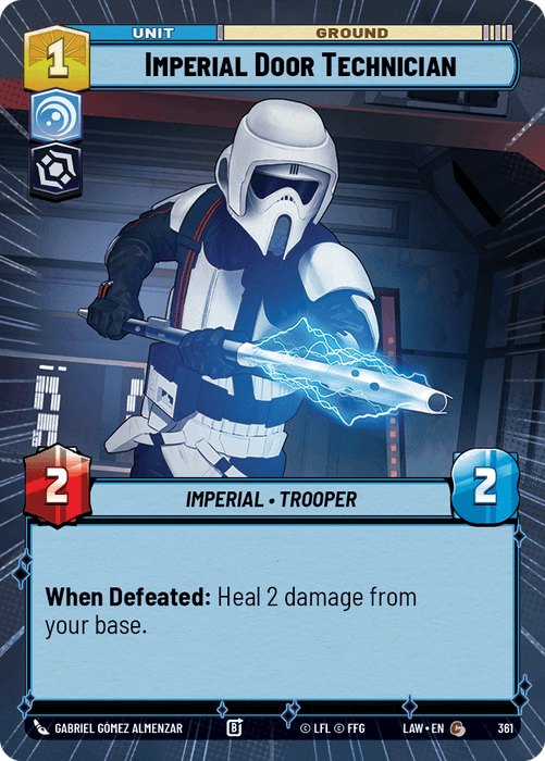 Imperial Door Technician (LAW) Common Fantasy Flight Games Hyperspace Non-Foil