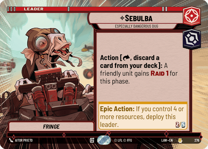 Sebulba - Especially Dangerous Dug (LAW) Rare Fantasy Flight Games Hyperspace Non-Foil