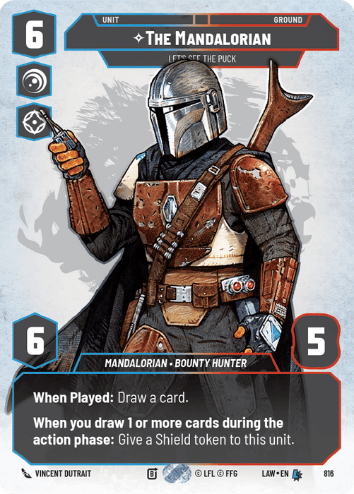 The Mandalorian - Let's See the Puck (LAW) Legendary Fantasy Flight Games Prestige Non-Foil