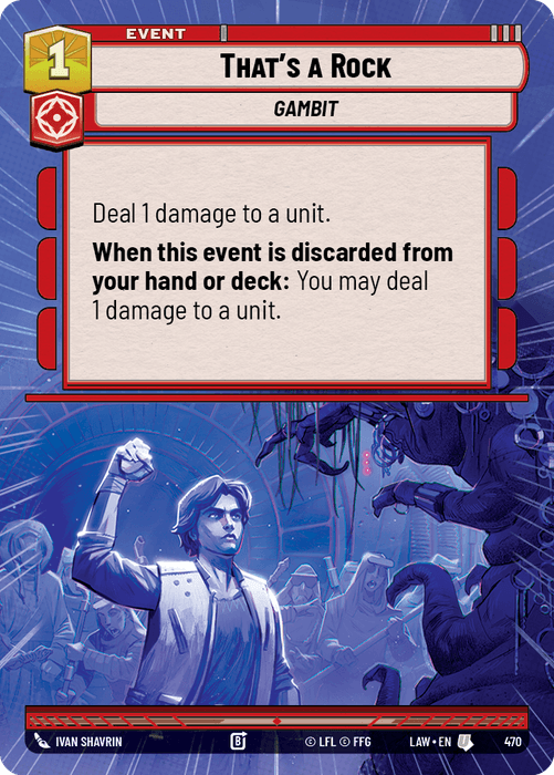 That's a Rock (LAW) Uncommon Fantasy Flight Games Hyperspace Non-Foil