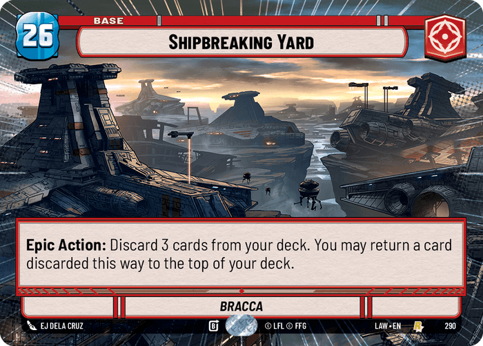 Shipbreaking Yard (LAW) Rare Fantasy Flight Games Hyperspace Non-Foil