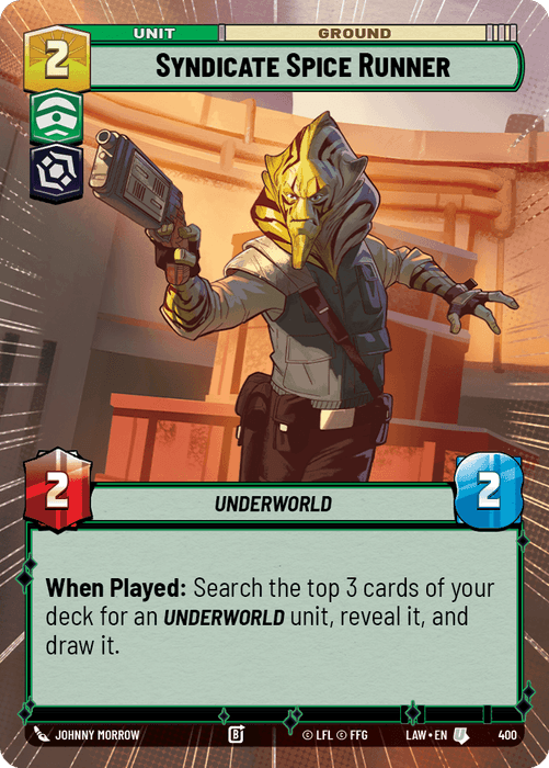 Syndicate Spice Runner (LAW) Uncommon Fantasy Flight Games Hyperspace Non-Foil