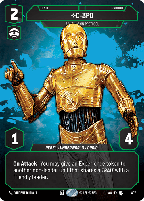 C-3PO - Translation Protocol (LAW) Uncommon Fantasy Flight Games Prestige Non-Foil