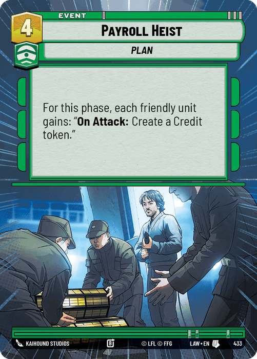 Payroll Heist (LAW) Uncommon Fantasy Flight Games Hyperspace Non-Foil