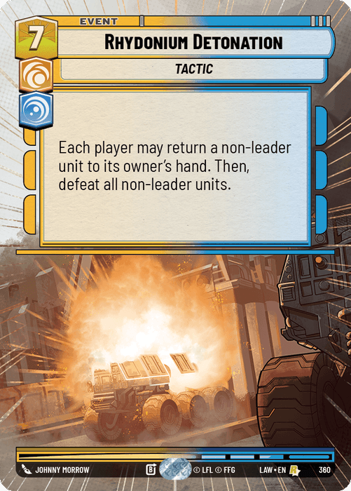 Rhydonium Detonation (LAW) Rare Fantasy Flight Games Hyperspace Non-Foil