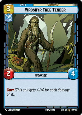 Wroshyr Tree Tender (SHD) Common Star Wars Unlimited Fantasy Flight Games Standard Non-Foil