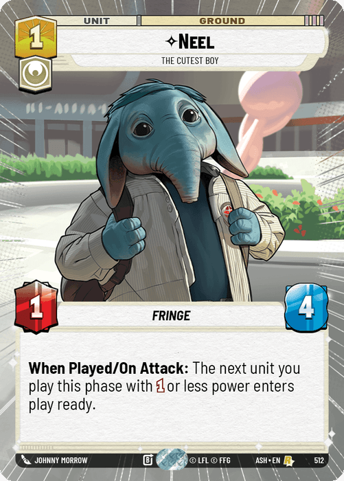 Neel - The Cutest Boy (ASH) Rare Star Wars Unlimited Fantasy Flight Games Hyperspace Non-Foil