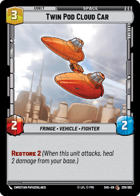 Twin Pod Cloud Car (SHD) Common Star Wars Unlimited Fantasy Flight Games Standard Non-Foil