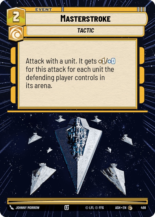 Masterstroke (ASH) Common Star Wars Unlimited Fantasy Flight Games Hyperspace Non-Foil