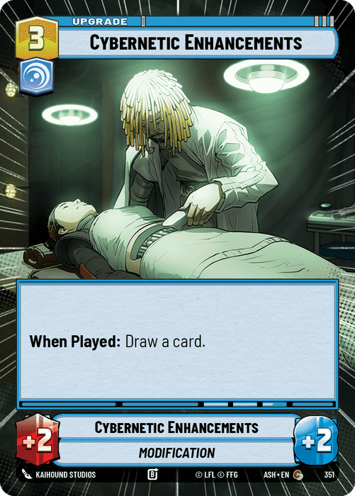 Cybernetic Enhancements (ASH) Common Star Wars Unlimited Fantasy Flight Games Hyperspace Non-Foil