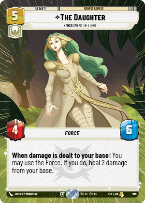 The Daughter - Embodiment of Light (LOF) Rare Fantasy Flight Games Hyperspace Non-Foil