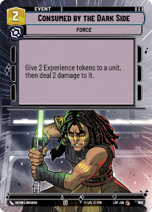 Consumed by the Dark Side (LOF) Common Fantasy Flight Games Hyperspace Non-Foil