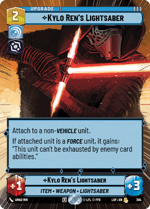 Kylo Ren's Lightsaber (LOF) Rare Fantasy Flight Games Hyperspace Non-Foil
