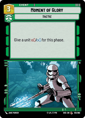 Moment of Glory (SHD) Common Star Wars Unlimited Fantasy Flight Games Standard Non-Foil