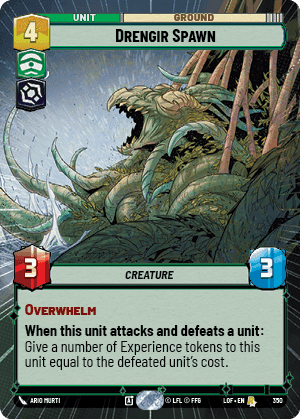 Drengir Spawn (LOF) Rare Fantasy Flight Games Hyperspace Non-Foil