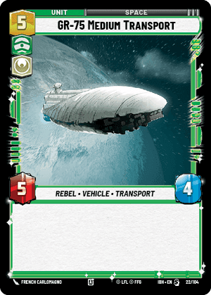 GR-75 Medium Transport (IBH) Special Fantasy Flight Games Standard Non-Foil