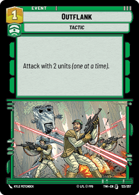 Outflank (TWI) Starter Star Wars Unlimited Fantasy Flight Games Standard Non-Foil