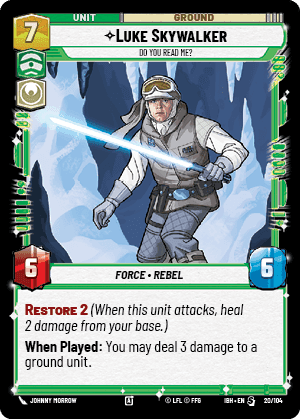 Luke Skywalker - Do You Read Me? (IBH) Special Fantasy Flight Games Standard Non-Foil