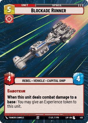 Blockade Runner (LOF) Uncommon Fantasy Flight Games Hyperspace Non-Foil