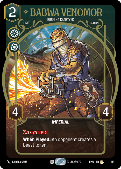 Babwa Venomor - Burning Kashyyyk (HMW) Rare