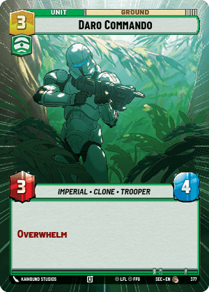 Daro Commando (SEC) Common Fantasy Flight Games Hyperspace Non-Foil