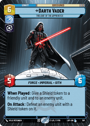 Darth Vader - Twilight of the Apprentice (LOF) Legendary Fantasy Flight Games Hyperspace Non-Foil