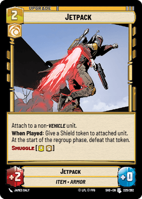 Jetpack (SHD) Uncommon Star Wars Unlimited Fantasy Flight Games Standard Non-Foil
