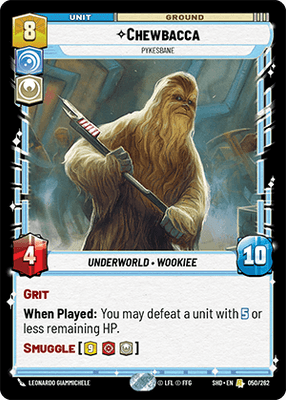 Chewbacca - Pykesbane (SHD) Rare Star Wars Unlimited Fantasy Flight Games Standard Non-Foil