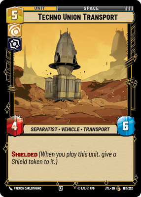Techno Union Transport (JTL) Common Fantasy Flight Games Standard Non-Foil