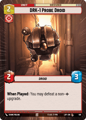DRK-1 Probe Droid (LOF) Common Fantasy Flight Games Hyperspace Non-Foil